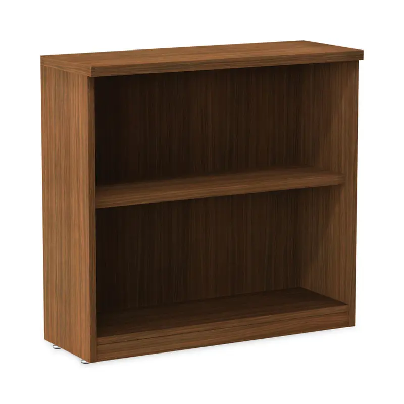 Alera Alera Valencia Series Bookcase,Two-Shelf, 31.75w x 14d x 29.5h, Modern Walnut (ALEVA633032WA) Each