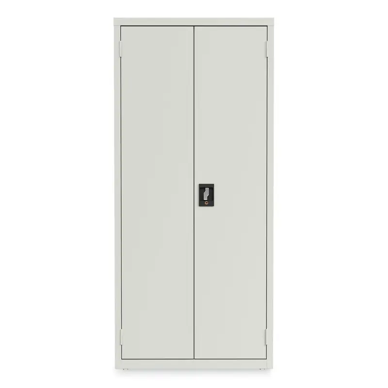 Alera Economy Assembled Storage Cabinets, 4 Shelves, 30" x 15" x 66", Light Gray (ALEHCM6615LG) Each