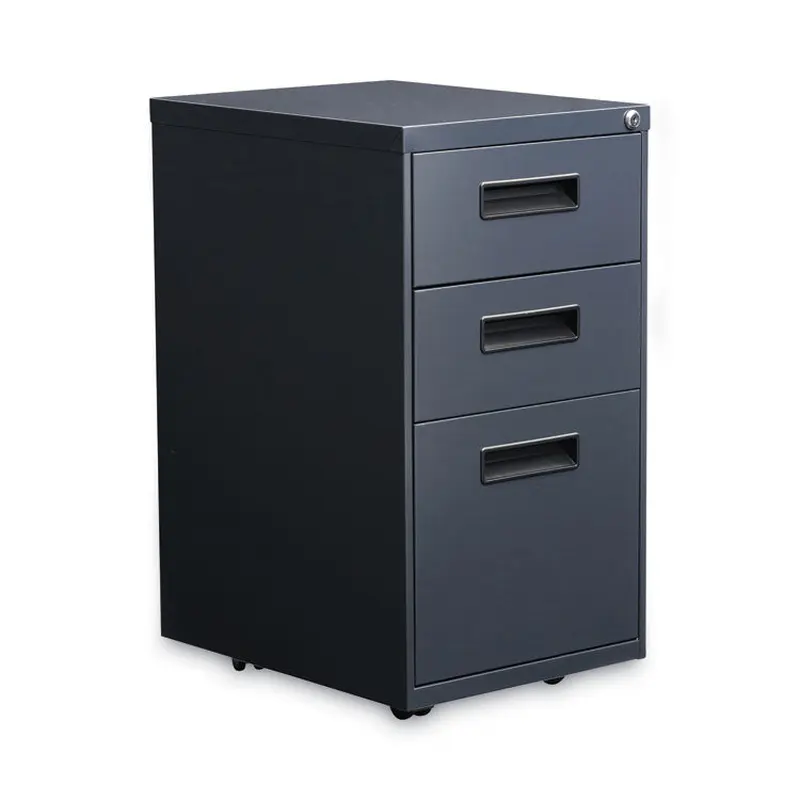 Alera File Pedestal, Left or Right, 3-Drawers: Box/Box/File, Legal/Letter, Charcoal, 14.96" x 19.29" x 27.75" (ALEPABBFCH) Each