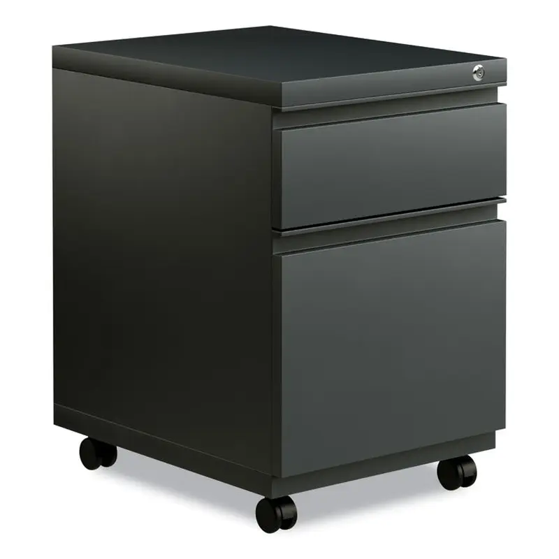 Alera File Pedestal with Full-Length Pull, Left or Right, 2-Drawers: Box/File, Legal/Letter, Charcoal, 14.96" x 19.29" x 21.65" (ALEPBBFCH) Each