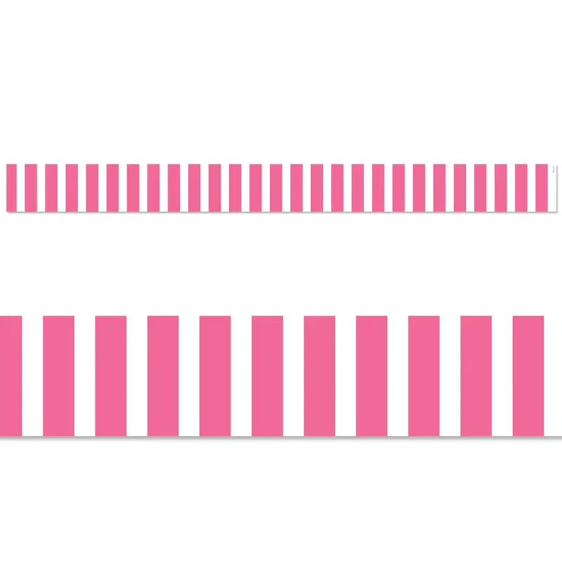 PINK BOLD STRIPES BORDER EZ 48FT. 24 STRIPS