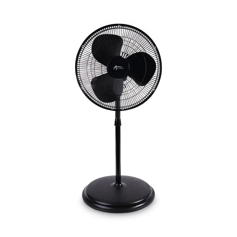 Alera 16" 3-Speed Oscillating Pedestal Stand Fan, Metal, Plastic, Black (ALEFANP16B) Each