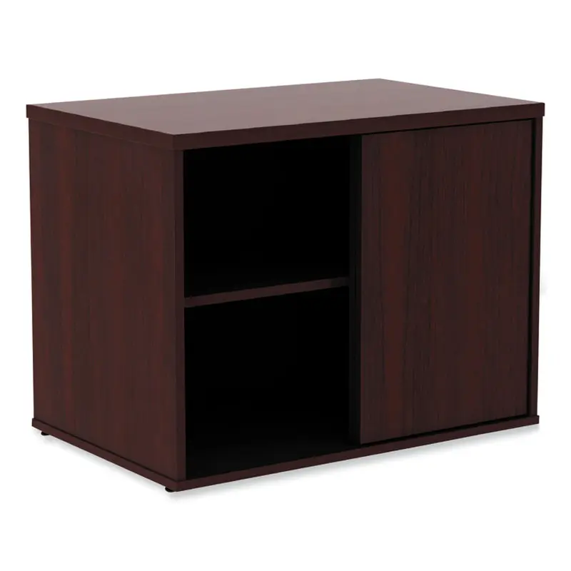 Alera Alera Open Office Low Storage Cab Cred, 29.5w x 19.13d x 22.78h, Mahogany (ALELS593020MY) Each