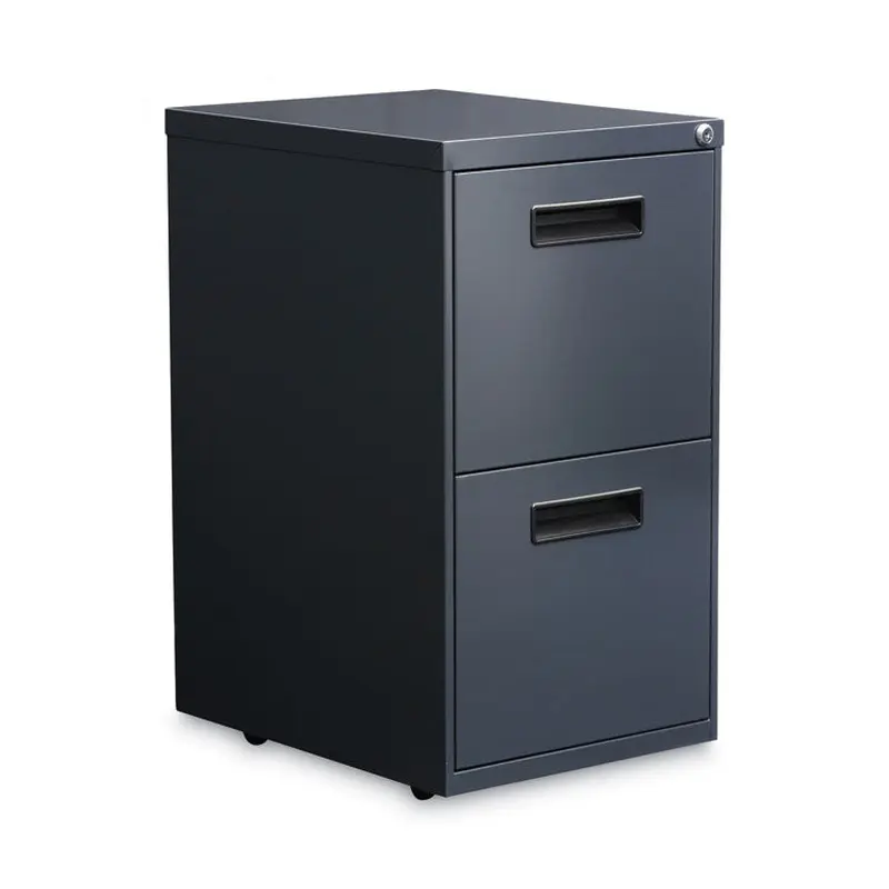 Alera File Pedestal, Left or Right, 2 Legal/Letter-Size File Drawers, Charcoal, 14.96" x 19.29" x 27.75" (ALEPAFFCH) Each