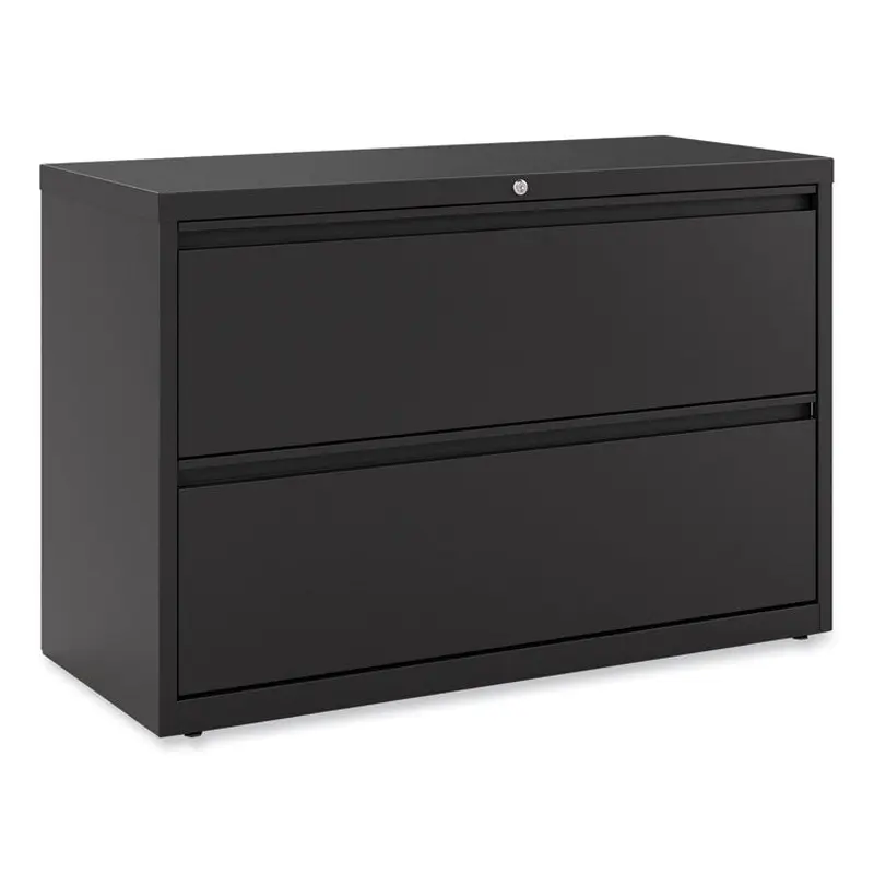 Alera Lateral File, 2 Legal/Letter-Size File Drawers, Black, 42" x 18.63" x 28" (ALEHLF4229BL) Each