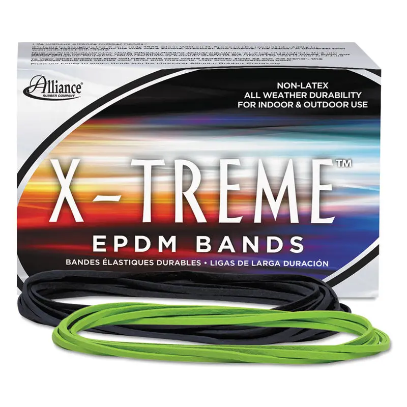Alliance X-Treme Rubber Bands, Size 117B, 0.08" Gauge, Lime Green, 1 lb Box, 200/Box (ALL02005) 1 Lb Box