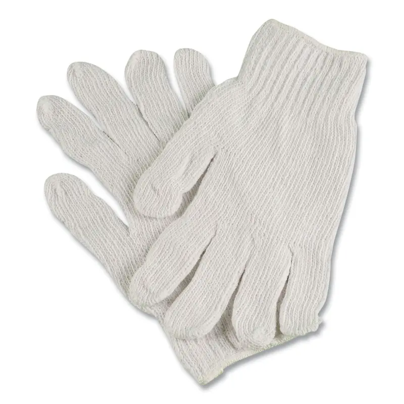 AMBITEX PRO CTPS400/NLW Series Natural White String Knit Gloves, 7 gauge, Small, White, 12 Pairs (TXICTPS400SM) 1 Dozen