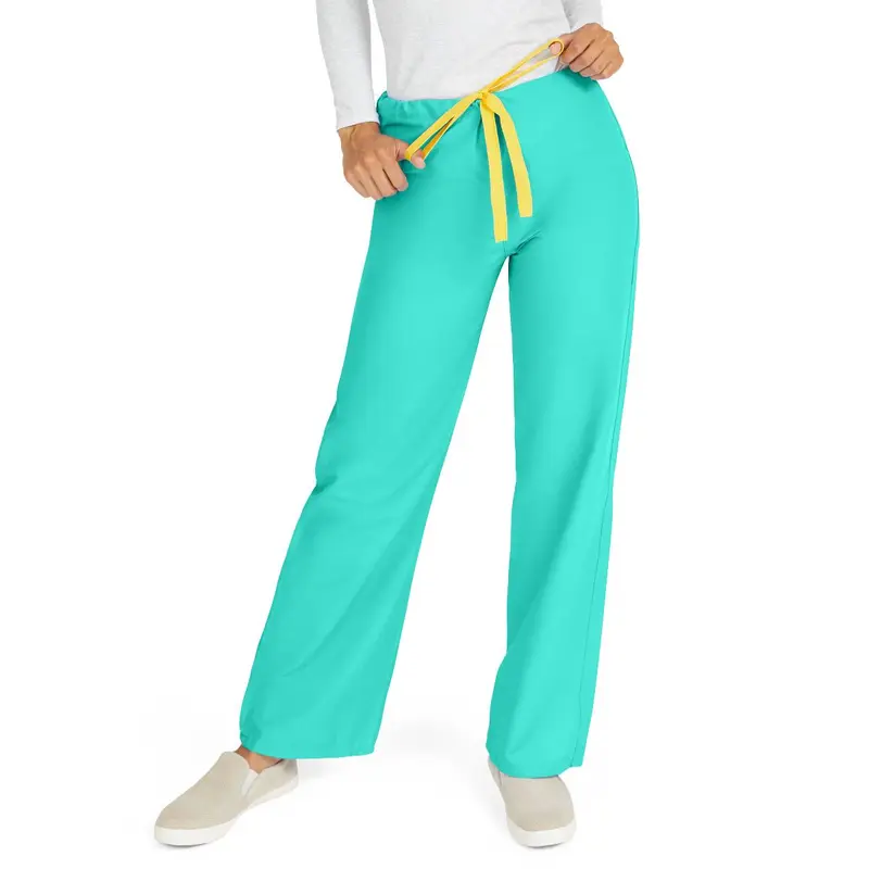 AngelStat Unisex Reversible Scrub Pants with Drawstring Waist, Jade, Size XS, Color Code, 1 EA (M600NTJXS-CM) Each