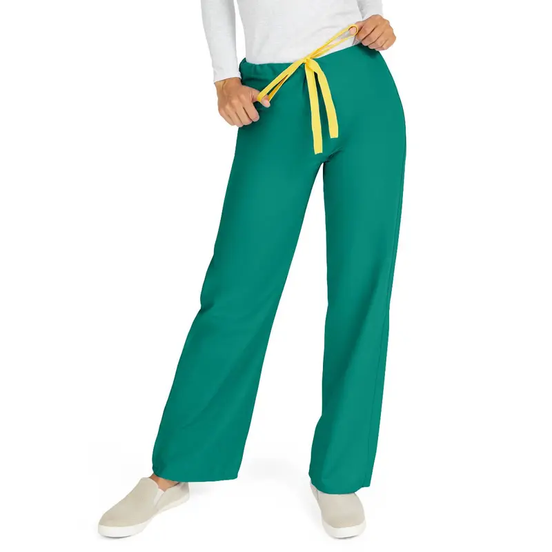 AngelStat Unisex Reversible Scrub Pants with Drawstring Waist, Emerald, Size 4XL, Angelica Color Code, 1 EA (600NJT4XL-CA) Each