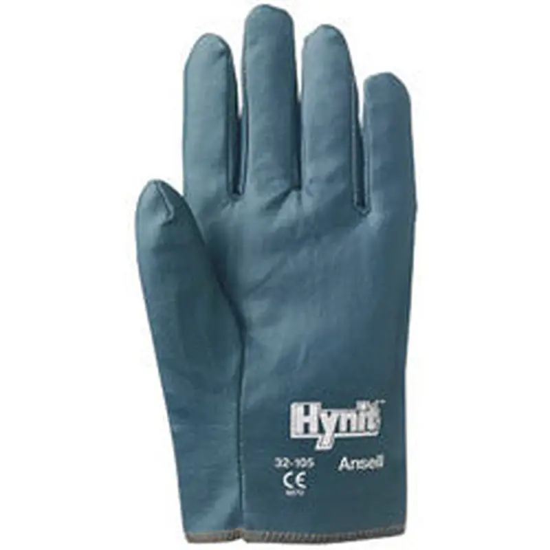 Ansell Hynit Nitrile-Impregnated Gloves, 9, Blue (012-32-105-9) 12 Pairs