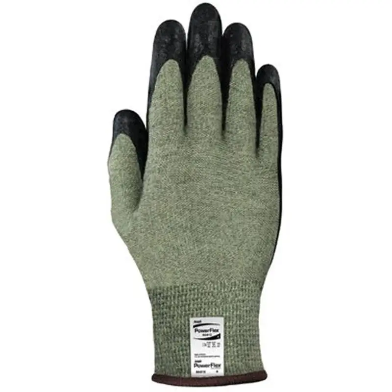 Ansell PowerFlex Cut Resistant Gloves, Size 11, Black (012-80-813-11) 12 Pairs