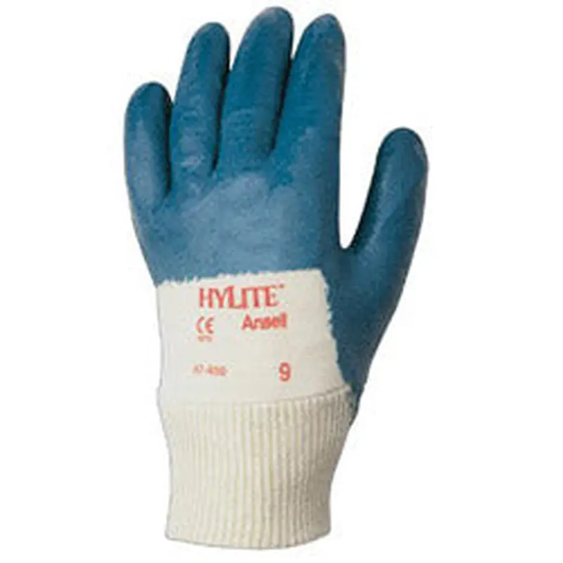 Ansell HyLite Palm Coated Gloves, 8, Blue (012-47-400-8) 12 Pairs