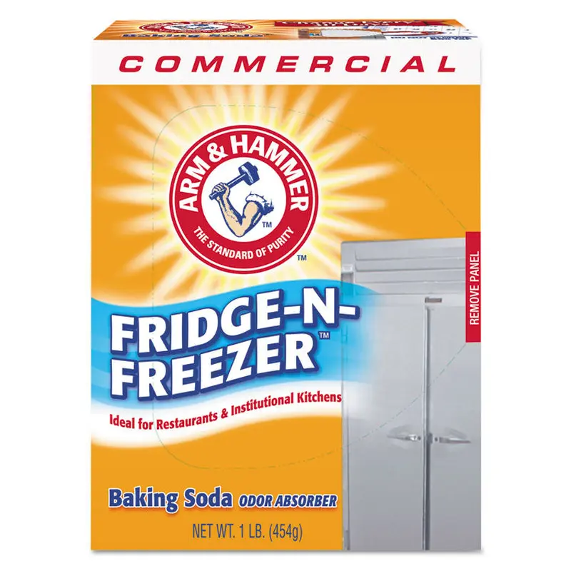 Arm & Hammer Fridge-N-Freezer Pack Baking Soda, Unscented, Powder, 16 oz, 12/Carton (CDC3320084011CT) Case of 12