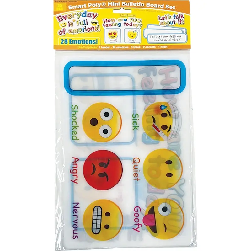 Ashley Smart Poly Emoji Emotions Mini Set - Skill Learning: Interactive Learning, Emotion, Educational - 35 Pieces - 1 Each (ASH96006) Each