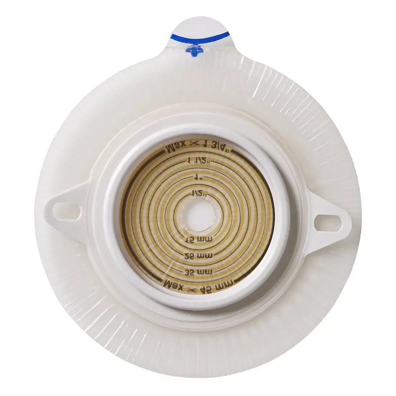 Assura2 Ostomy Barrier Trim to Fit, Extended Wear Silicone Based Adhesive 60 mm Flange Blue Code System Synthetic Resin 3/8 to 2-1/4 Inch Opening (457945_EA) 1/EA