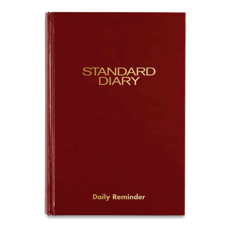 AT-A-GLANCE Standard Diary Daily Reminder Book, 2026 Edition, Medium/College Rule, Red Cover, (201) 8.25 x 5.75 Sheets (AAGSD38913) Each
