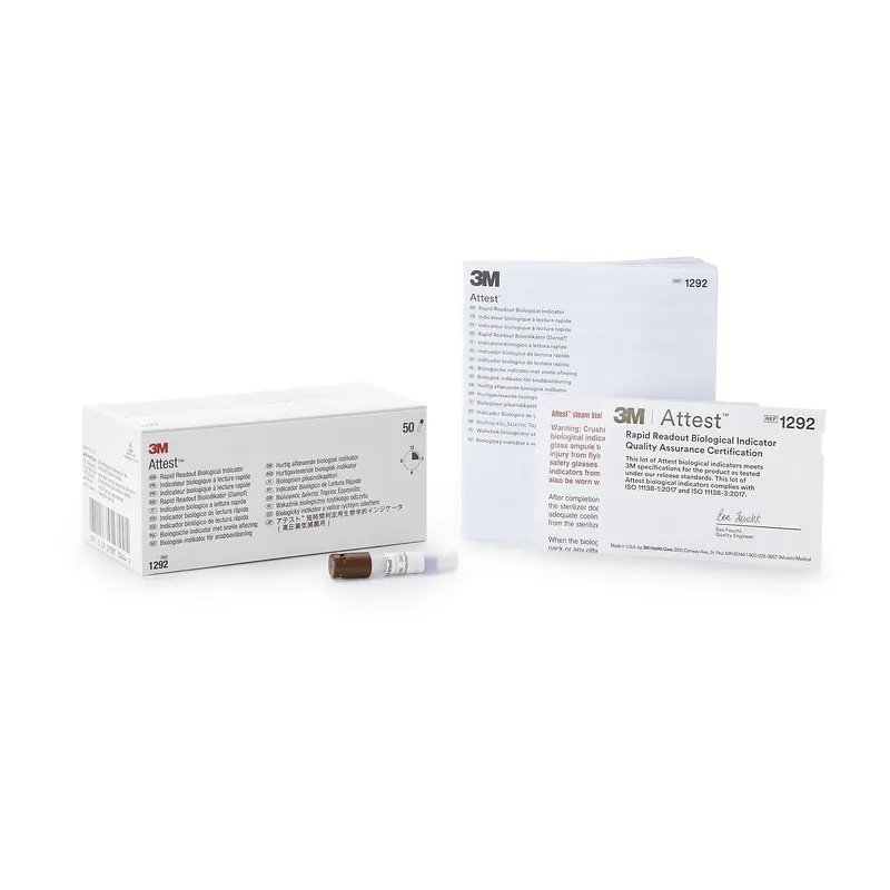 Attest Rapid Readout Sterilization Biological Indicator Vial Steam (283333_EA) 1/EA