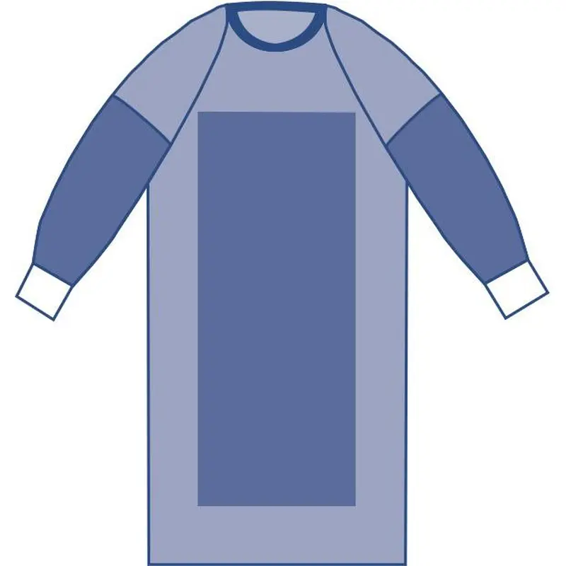 Aurora Poly Reinforced Gown with Raglan Sleeves, Sterile, Size L, 32/CS (DYNJP2807) Case of 32