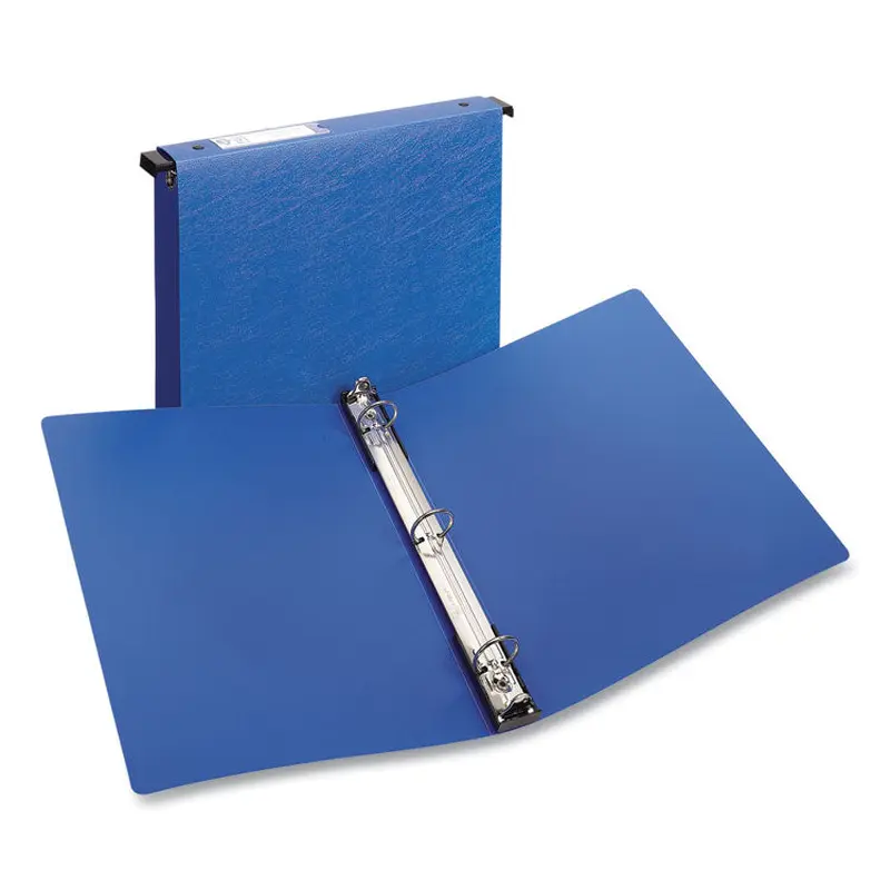 Avery Hanging Storage Flexible Non-View Binder with Round Rings, 3 Rings, 1" Capacity, 11 x 8.5, Blue (AVE14800) Each