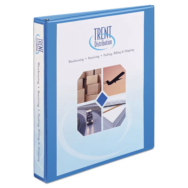 Avery Heavy-Duty Non Stick View Binder with DuraHinge and Slant Rings, 3 Rings, 1" Capacity, 11 x 8.5, Light Blue, (5301) (AVE05301) Each