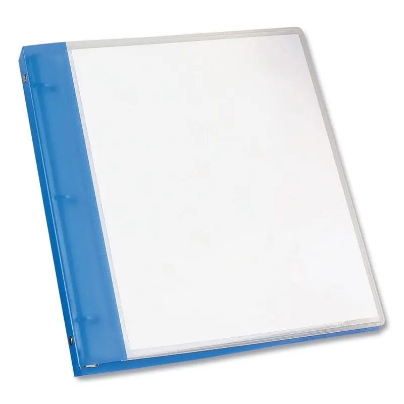 Avery Flexible View Binder with Round Rings, 3 Rings, 0.5" Capacity, 11 x 8.5, Blue (AVE17670) Each