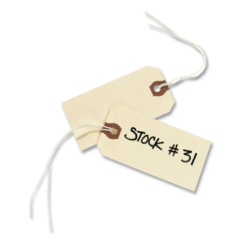 Avery Strung Shipping Tags, 11.5 pt Stock, 3.75 x 1.88, Manila, 1,000/Box (AVE12503) Box of 1000