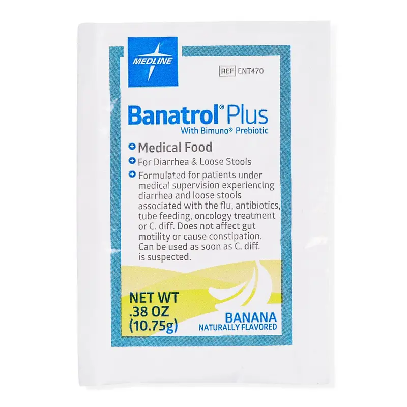Banatrol Plus with Prebiotic, Banana Flavor, 10.75 g Packet, 75/CS (ENT470) Case of 75