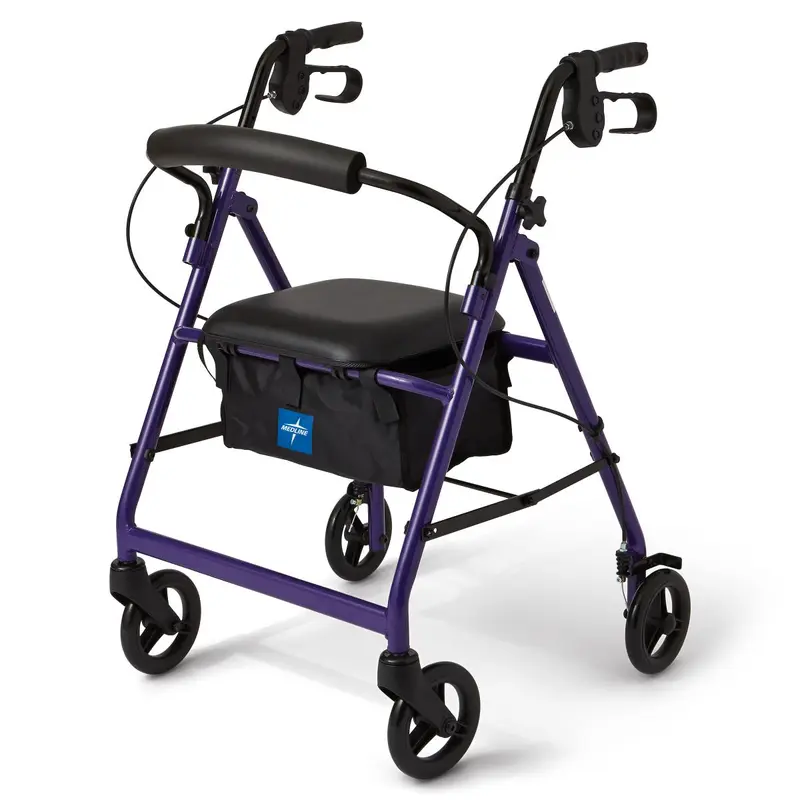 Basic Rollator with 6" Wheels, Purple, 1 EA (MDS86850EP) Each