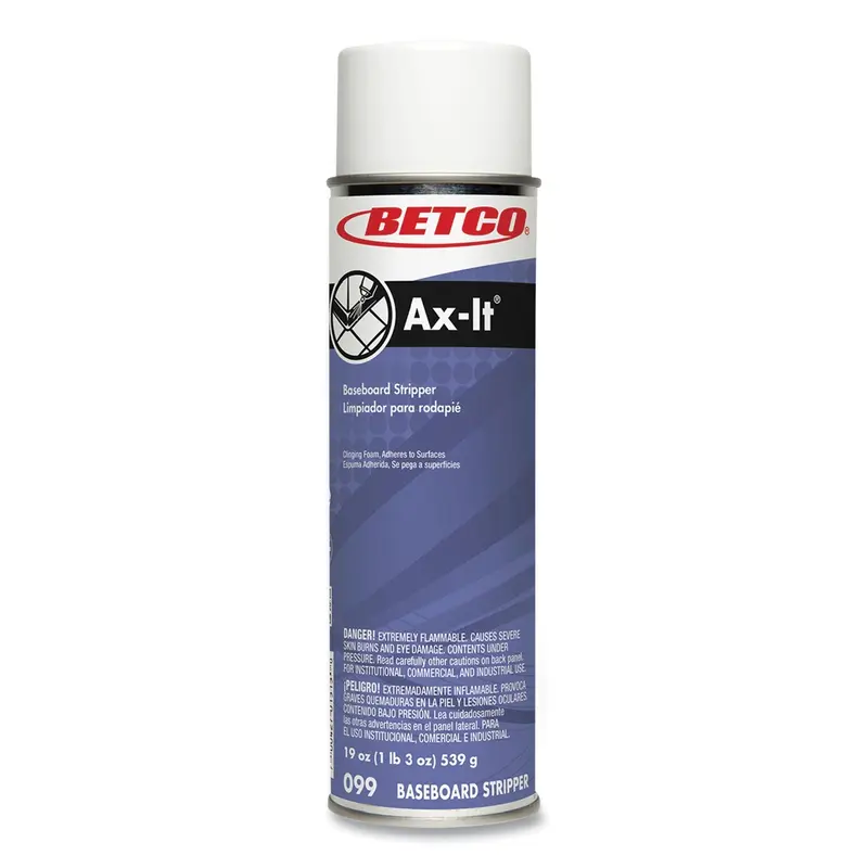 Betco Ax-It Aerosol Baseboard Stripper, Sassafras Scent, 19 oz Aerosol Spray, 12/Carton (BET0992300CT) Case of 12