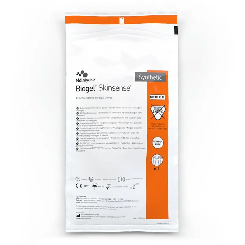 Biogel Skinsense Surgical Glove Size 6 Sterile Polyisoprene Standard Cuff Length Micro-Textured Straw Not Chemo Approved (418187_BX) 50/BX