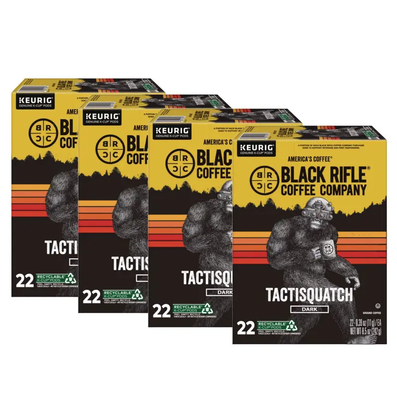 Black Rifle Coffee Company Tactisquatch Coffee K-Cups, 88/Carton (GMT0490CT) Case of 88