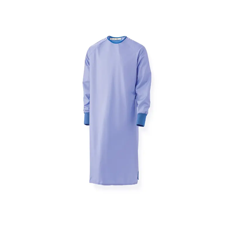 Blockade Reusable Cover Gown, 1-Ply, Ceil Blue, AngelStat Back, Snaps at Neck, Ties at Back, Size L, 12/DZ (MDT012091L) 1 Dozen