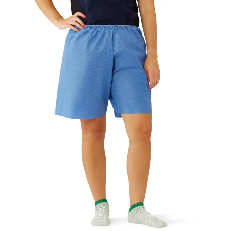 Blue Multilayer Disposable Exam Shorts with Elastic Waist, Size XL, 30/CS (NON27209XL) Case of 30