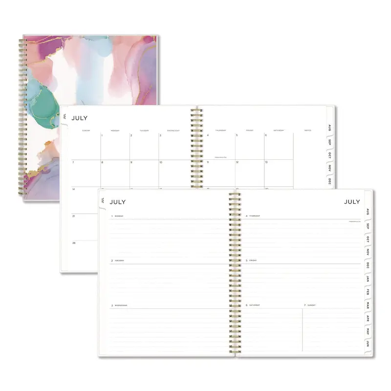Blue Sky Ashley G Multicolor Smoke Academic Weekly/Monthly Planner, 11" x 8.5", Multicolor Cover, 12-Month (Jul-Jun): 2025 to 2026 (BLS133681) Each