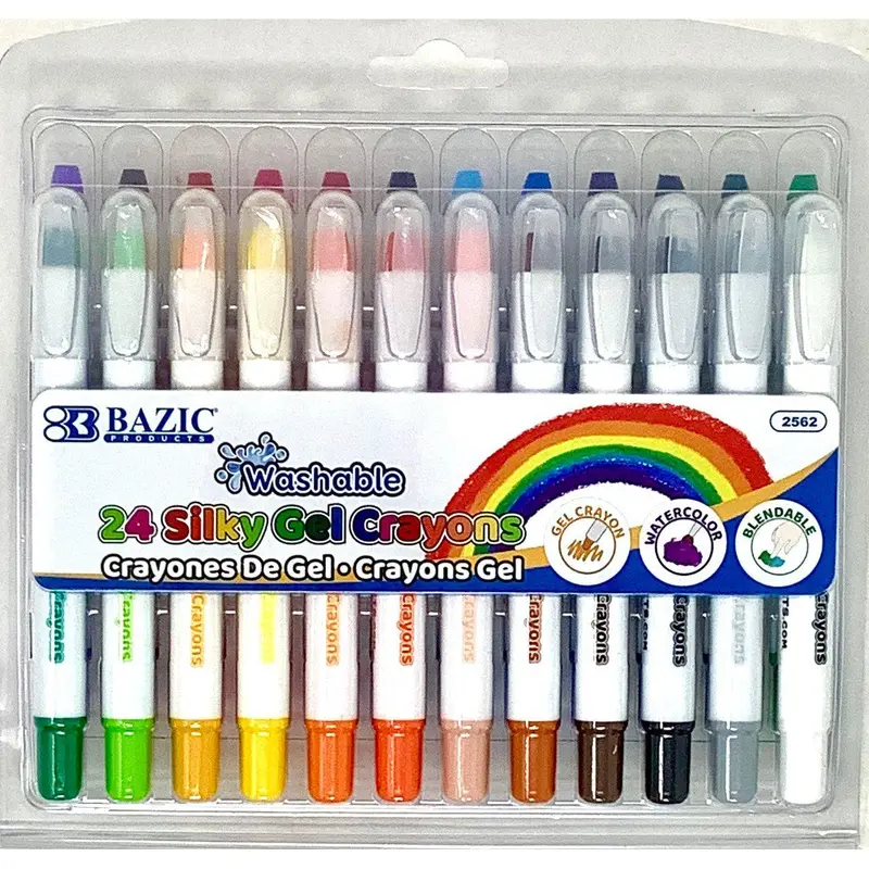 24 Color Silky Gel Crayon
