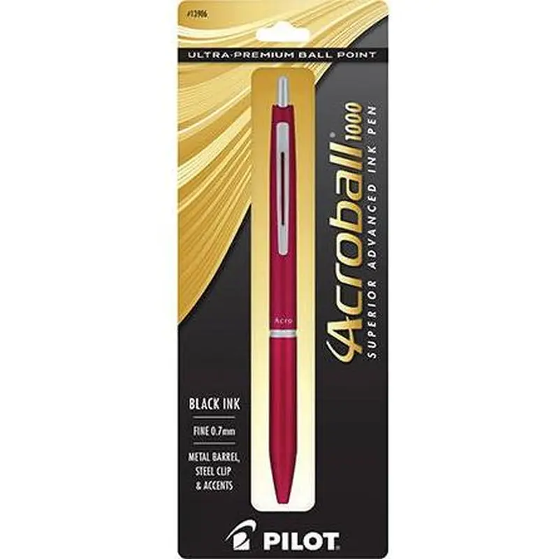 ACROBALL 1000 METAL BARREL RED FINE BLACK INK
