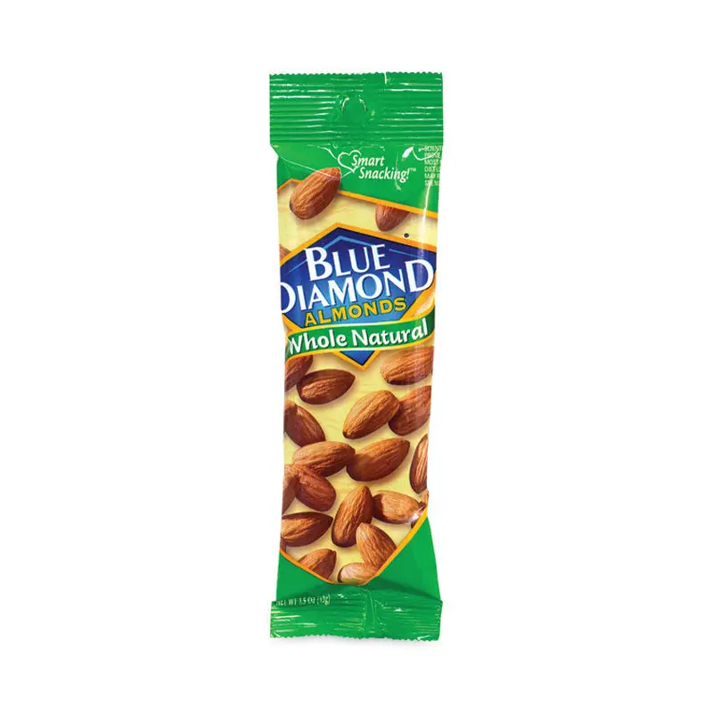 Blue Diamond Whole Natural Almonds, 1.5 oz Bag, 12 Bags/Carton, Ships in 1-3 Business Days (GRR20902634) Each