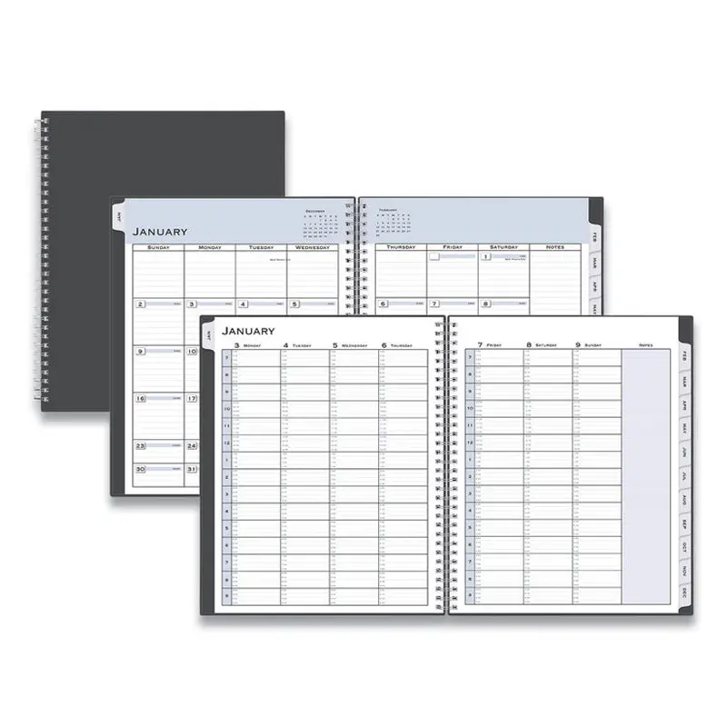 Blue Sky Passages Appointment Planner, 11 x 8.5, Charcoal Cover, 12-Month (Jan to Dec): 2026 (BLS100009) Each