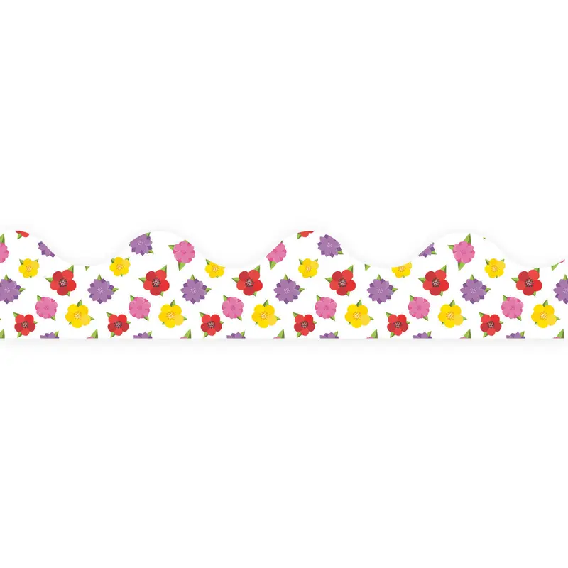 A TEACHABLE TOWN FLORAL BORDER