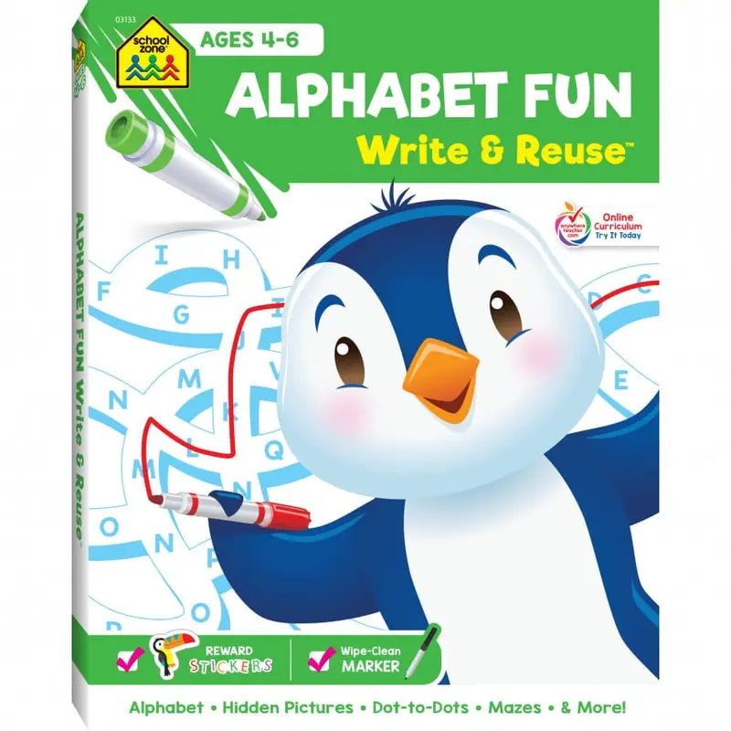ALPHABET FUN WRITE & REUSE WORKBOOK