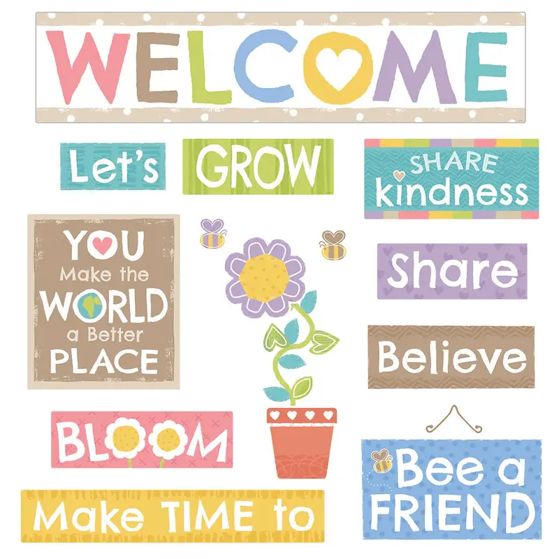 ALWAYS WELCOME BULLETIN BOARD SET