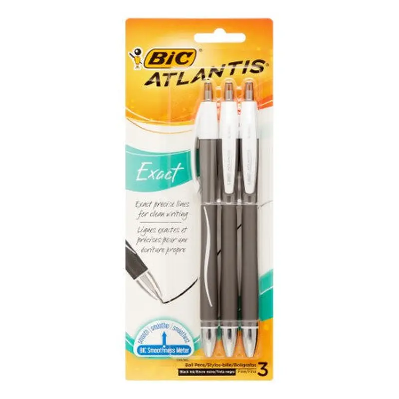 ATLANTIS EXACT BLACK PEN PQ. 3