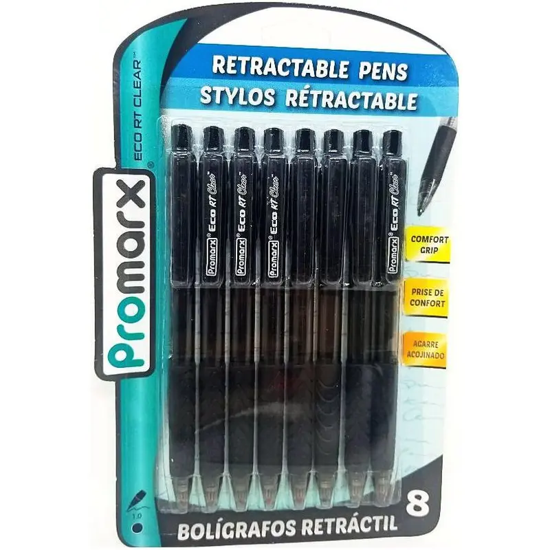 BALLPOINT RETRACTABLE BLACK PQ.8