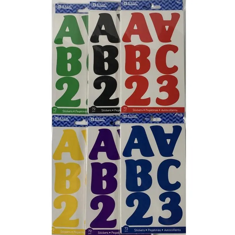 ALPHABET STICKERS 2'' 10 SHEET