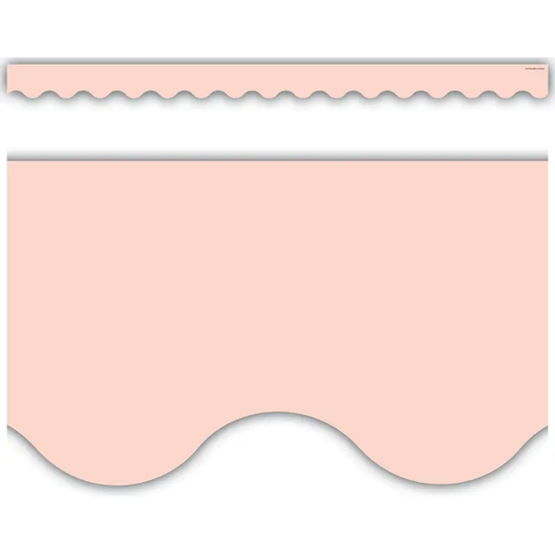 BLUSH SCALLOPED BORDER