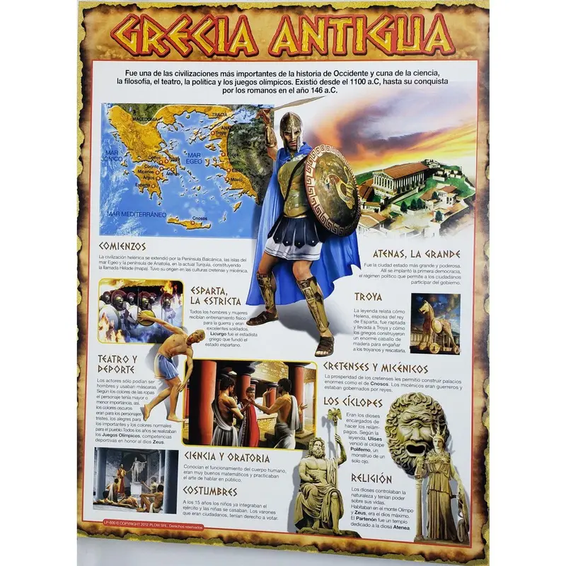 CARTEL GRECIA ANTIGUA