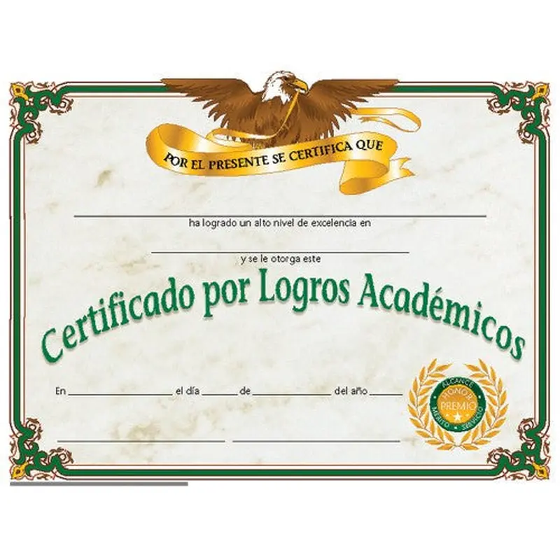 CERTIFICADO LOGRO ACADEMICO