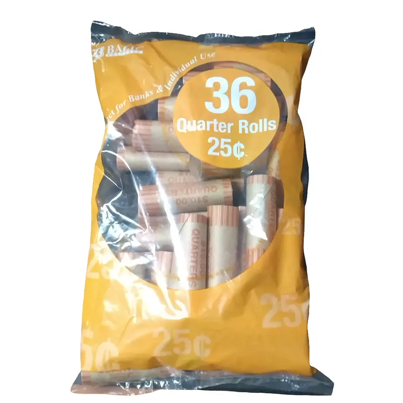 COIN WRAPPERS TUBULAR .25 PQT.36