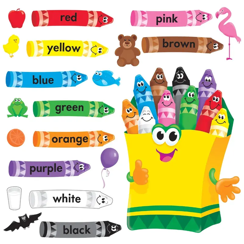 COLORFUL CRAYONS BULLETIN BOARD