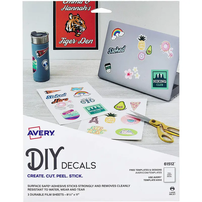 DIY DECALS 8.5" X 11" PQ.3